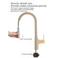 High Quality Gold Plating Kitchen Tap Watermark Pull Down Kitchen Faucet for kitchen sink sprayer